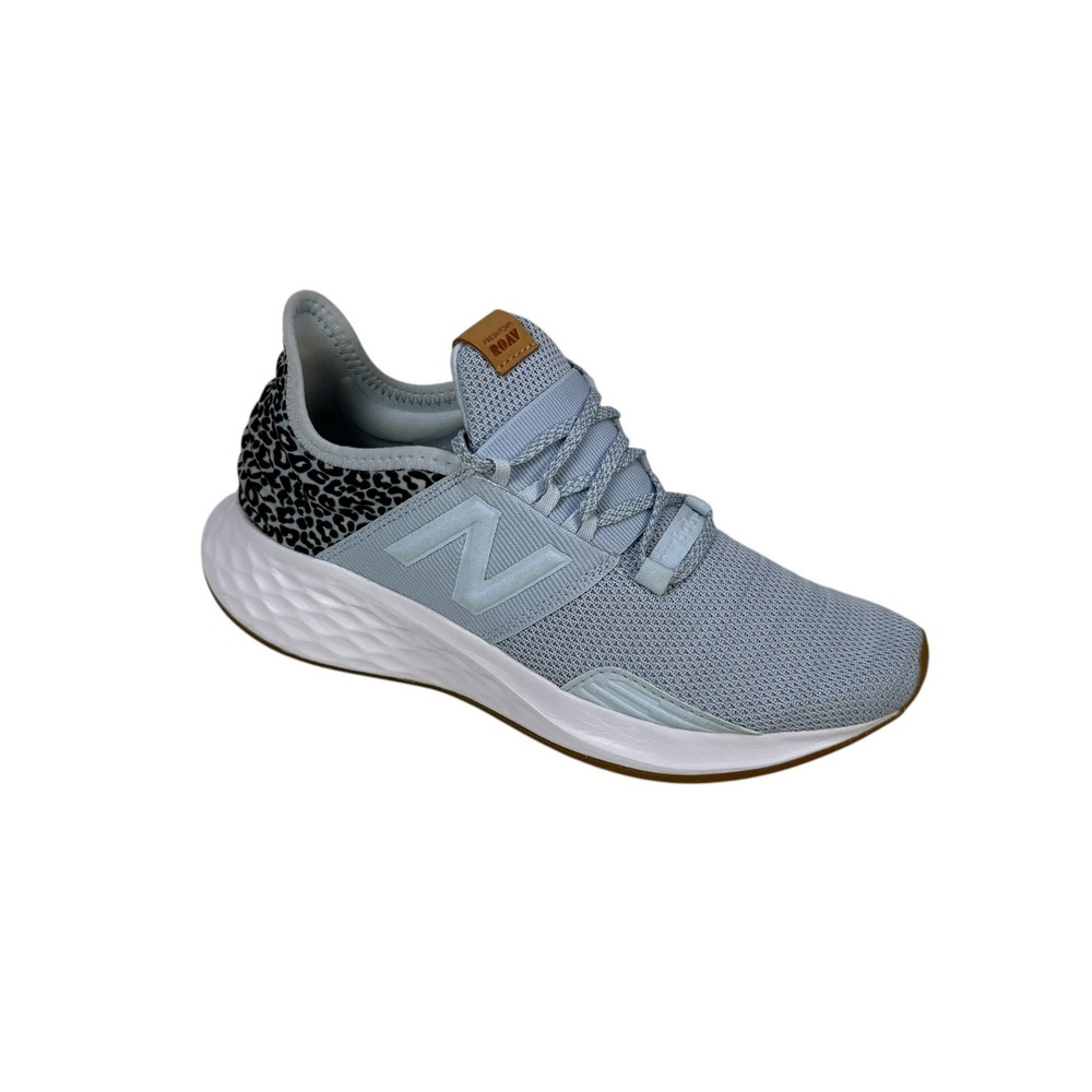 New Balance Fresh Foam Roav v1 Womens 8.5 D Blue Leopard‎ Running Shoes WROAVAG